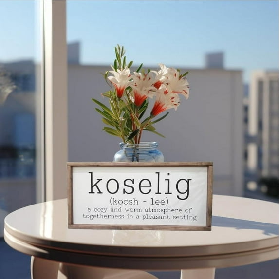 Koselig Sign Norwegian Gift Scandinavian Home Decor Style Norge Wall Art Anthropologie Viking Norway Kos Nordic Cultural Painting Definition 6x12 inches