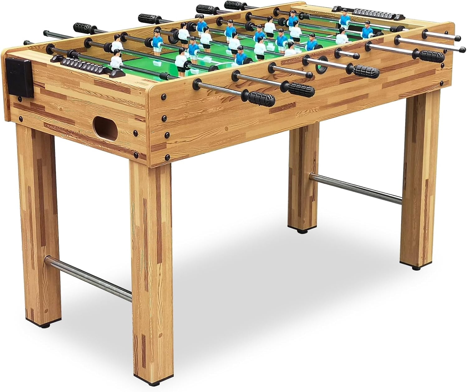 Kosevpou Foosball Table, 55/52/48 Large Size Soccer Game Tables for Adults & Kids, Table Games Includes 2 Foldable Cup Holders & 2/4 Balls with Sturdy Leg Levelers