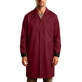 thumbnail image 1 of Kosheko Men's Long-Sleeve Work Dust Coat Notched Lapel Multi Patch Pockets Snap Front Closure for Daily Workshop Tasks Red XL, 1 of 9