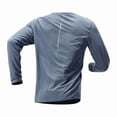 thumbnail image 1 of Kosheko Men's Quick-Dry Athletic Base Tee Back Breath Mesh Raglan Crew Neck Long Sleeves for Long Distance Running Training Blue XXL, 1 of 4