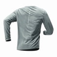 thumbnail image 1 of Kosheko Men's Quick-Dry Athletic Base Tee Back Breath Mesh Raglan Crew Neck Long Sleeves for Long Distance Running Training Green L, 1 of 5