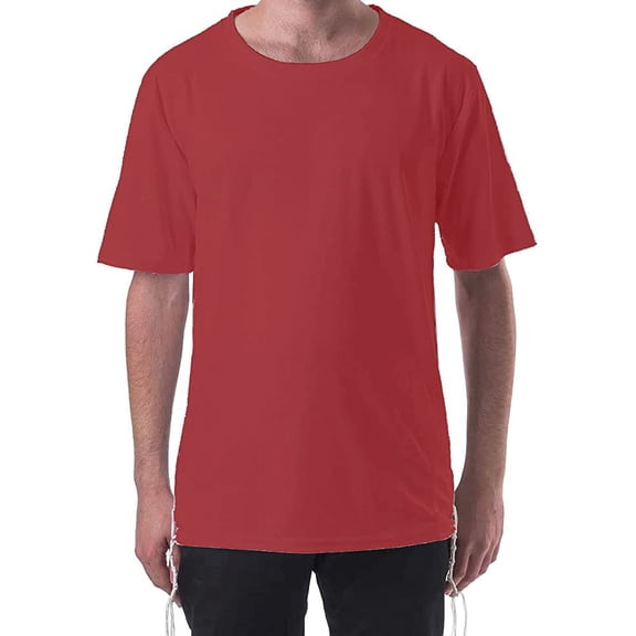Kosher Certified T-Shirt Tzitzitt, Moisture Wicking, Perfect for Sports and Everyday Wear - Polyester Material with Slit Sides and Pockets for Arba Kanfos Strings - In Various Sizes for Optimal Fit!