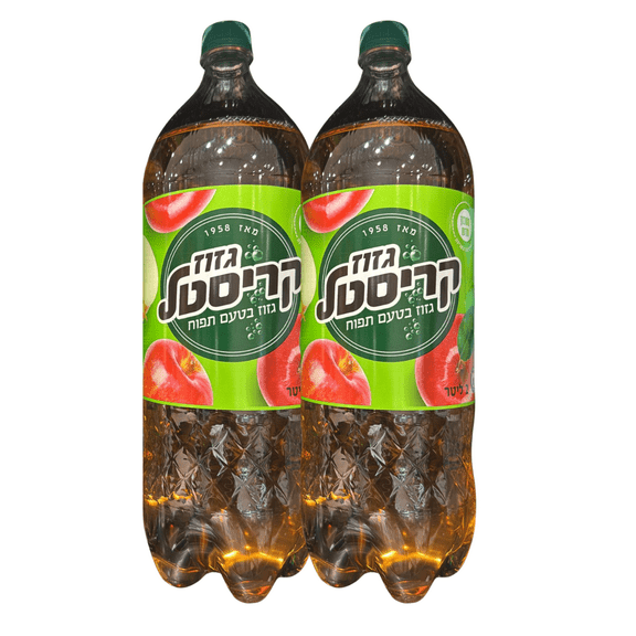 Kosher Crystal Israeli Apple Soda 2L, Pack of 2