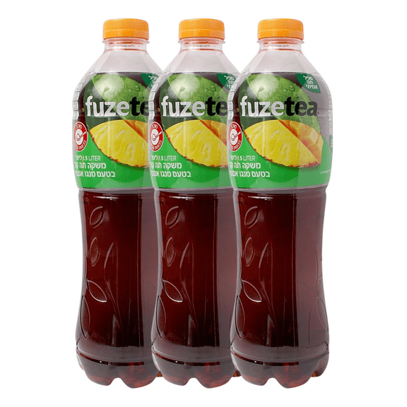Kosher Fuze Tea Mango Pineapple 1.5L, Pack of 3