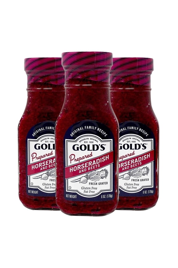 Kosher Gold's Red Horseradish 6 oz, Pack of 3