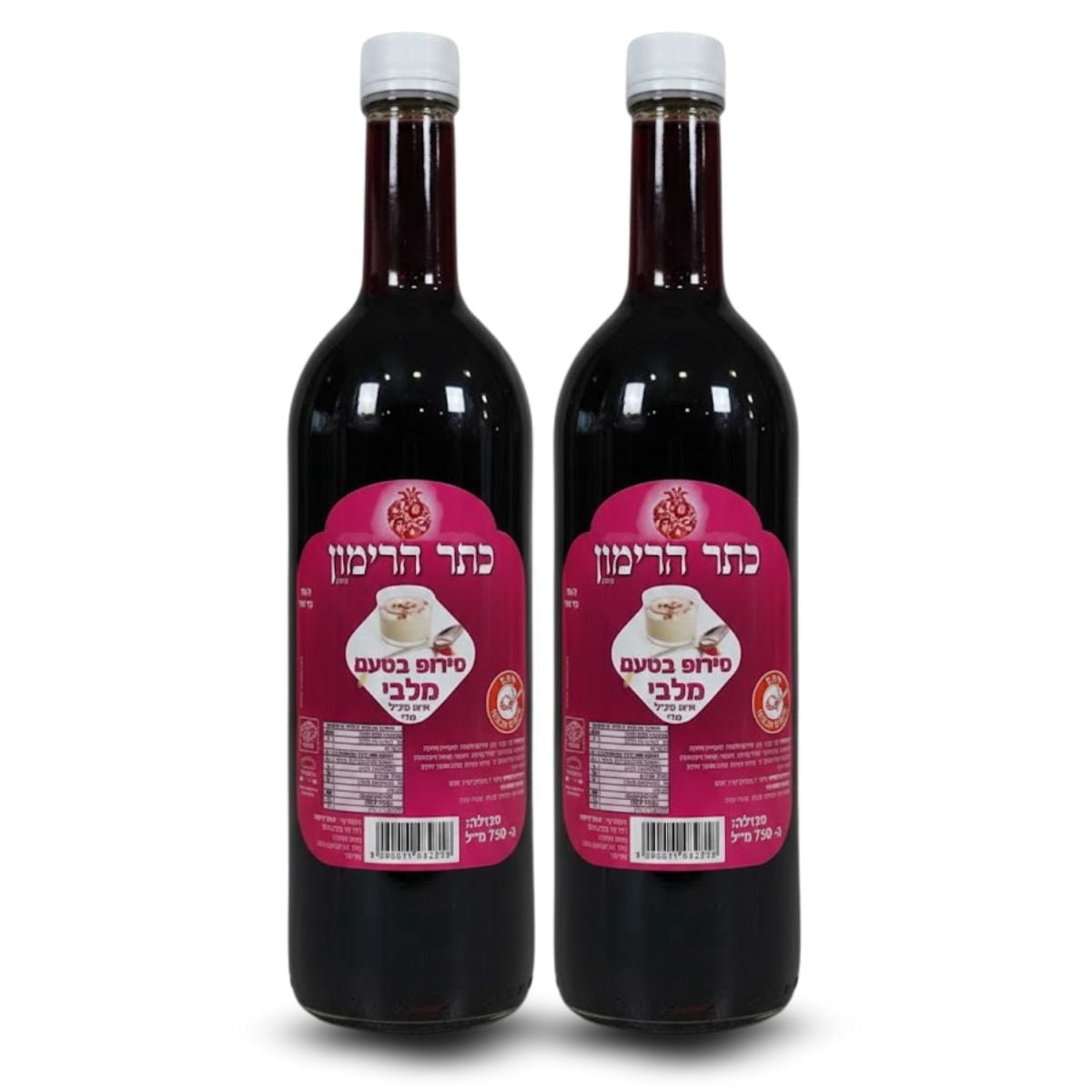 Kosher Keter Rimon Malabi Syrup Product of Israel 25.36 oz, Pack of 2