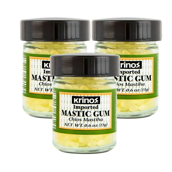 Kosher Krinos Mastic Gum 0.6 oz, Pack of 3