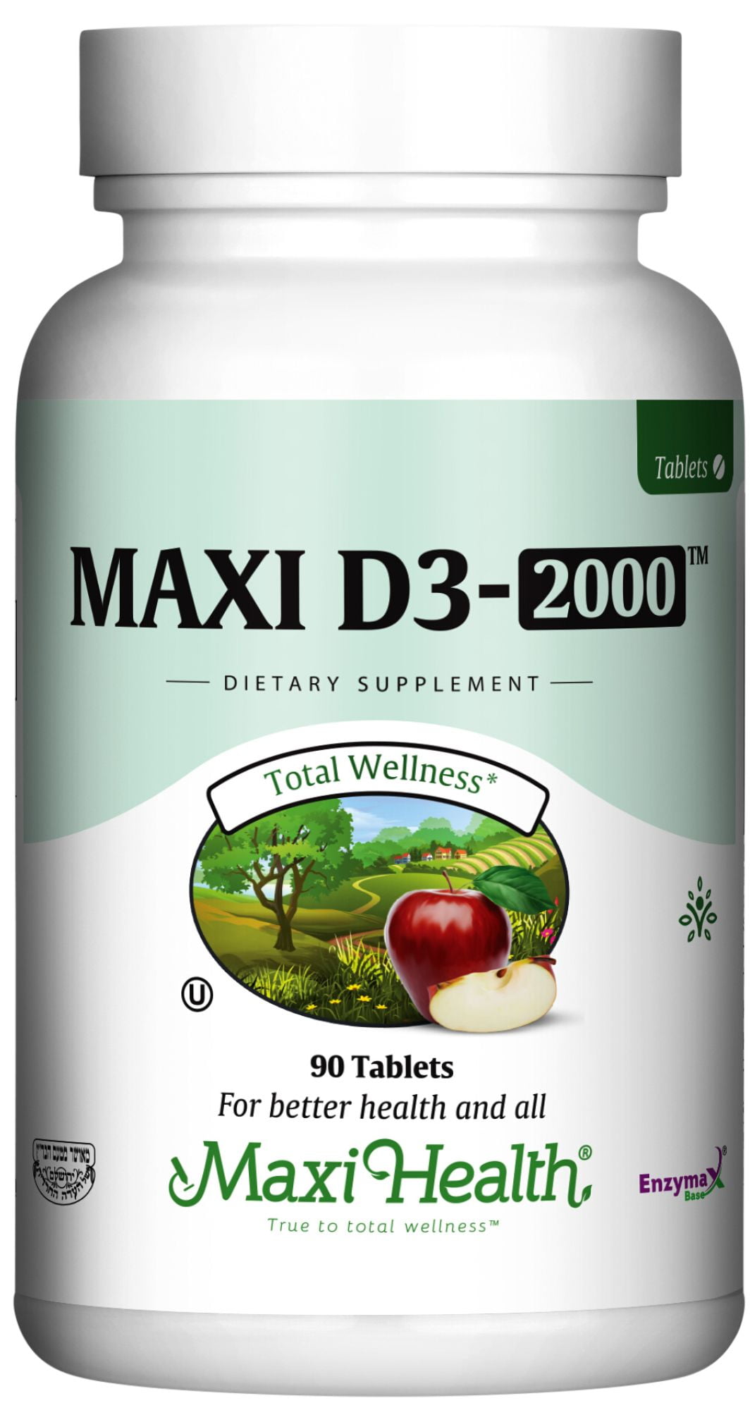 Kosher Vitamin D3 2000IU Highly Absorbable Vitamin D Supplements for