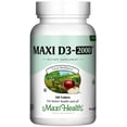 thumbnail image 1 of Maxi Health Vitamin & Supplement – Vitamin D3 2000 IU Tablets – Bone & Immune Support – 180 Count – Kosher, 1 of 7