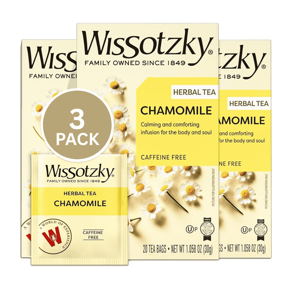 Kosher Wissotzky Chamomile Tea 20 ct, Pack of 3