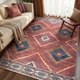 thumbnail image 1 of KoshiMe 3'x5' Area Rugs for Living Room, Machine Washable Rugs Non-Slip, Low Pile Soft Print Pattern Western Rug for Bedroom, Dining Room, Office, Red, 1 of 9