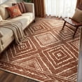 thumbnail image 1 of KoshiMe 3'x5' Area Rugs for Living Room, Machine Washable Rugs Non-Slip, Low Pile Soft Print Pattern Western Rug for Bedroom, Dining Room, Office, Yellowbrown, 1 of 8