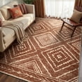 thumbnail image 1 of KoshiMe 4'x6' Area Rugs for Living Room, Machine Washable Rugs Non-Slip, Low Pile Soft Print Pattern Western Rug for Bedroom, Dining Room, Office, Yellowbrown, 1 of 9