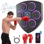 Kosmanco Music Boxing Machine,9 Modes Smart Wall Mounted Punching Bag with Bluetooth & LED Display, Fitness Training Equipment for Adults & Children