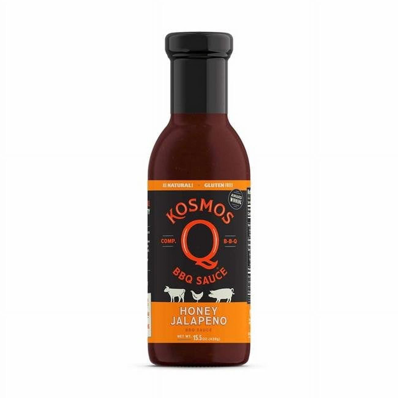 Kosmos Q 8028098 15.5 oz Honey Jalapeno BBQ Sauce