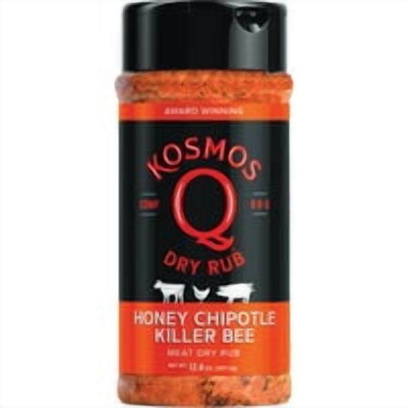 Kosmos Q 8029550 12.6 oz Killer Bee Chipotle Honey BBQ Rub