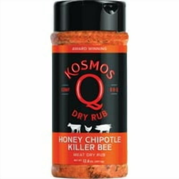 Kosmos Q 8029550 12.6 oz Killer Bee Chipotle Honey BBQ Rub