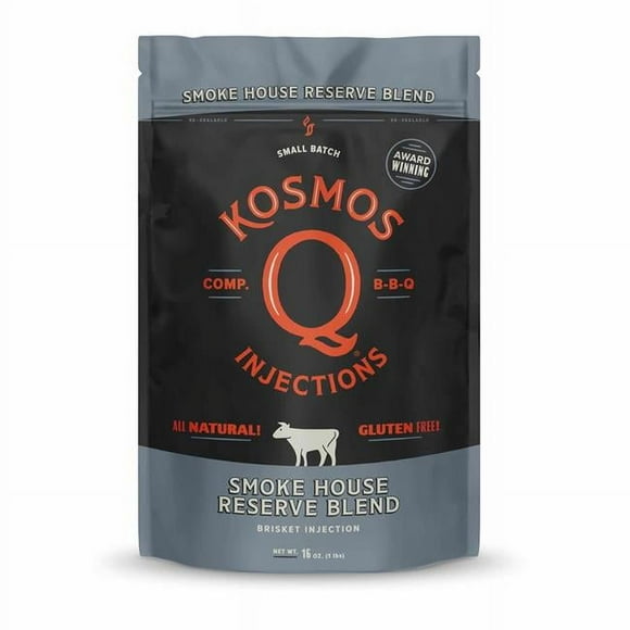 Kosmos Q 8029605 16 oz Smoke House Reserve Blend Brisket Marinade Injection