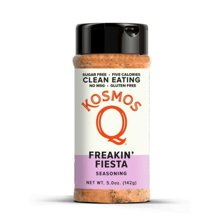 Kosmos Q Clean Eating Freakin Fiesta Seasoning, 5 oz Shaker Bottle