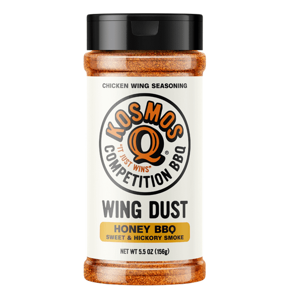 Kosmos Q Honey BBQ Wing Dust Seasoning, 5.5 oz Shaker