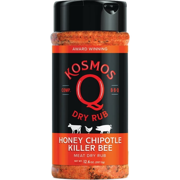 Kosmos Q Honey Chipotle Killer Bee Meat Rub - Pack of 4