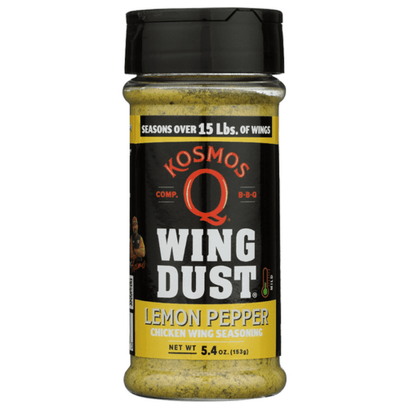 Kosmos Q Seasoning Wing Lemon Pepper 5.4 oz Pack of 6