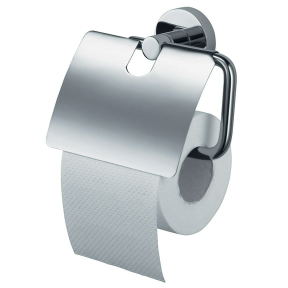 Kosmos Toilet Roll Holder with cover Chrome