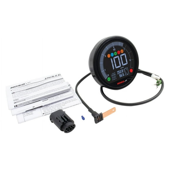 KOSO NORTH AMERICA BA077101 DL-04 Multifunction Gauge - Black - BMW - R Nine T