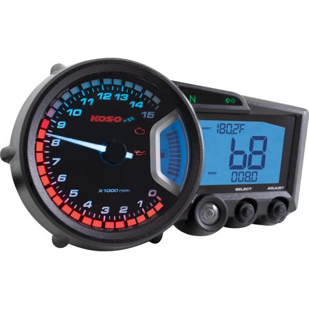 Koso North America BA010001 RX-2 GP-Style Speedometer