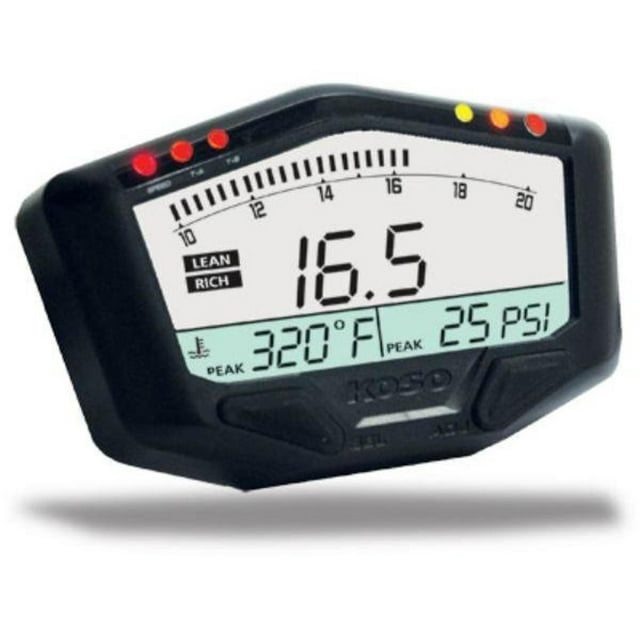 Koso North America BA029001 X2 Boost Gauge with Air/Fuel Ratio and
