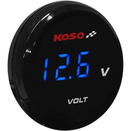 Koso North America BA067B00 I-Gear Volt Meters - Blue Digits