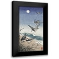 thumbnail image 1 of Koson, Ohara 11x18 Black Modern Framed Museum Art Print Titled - Birds at full moon, 1 of 5