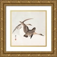 thumbnail image 1 of Koson, Ohara 12x12 Gold Ornate Wood Framed with Double Matting Museum Art Print Titled - Geese and Full Moon, 1 of 4