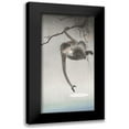 thumbnail image 1 of Koson, Ohara 14x24 Black Modern Framed Museum Art Print Titled - Monkey and reflection of the moon, 1 of 5