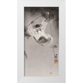 thumbnail image 1 of Koson, Ohara 18x32 White Modern Wood Framed Museum Art Print Titled - Monkey, hanging from bamboo branch, 1 of 4