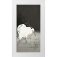 thumbnail image 1 of Koson, Ohara 18x32 White Modern Wood Framed Museum Art Print Titled - Two egrets in the reeds, 1 of 4