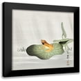 thumbnail image 1 of Koson, Ohara 20x20 Black Modern Framed Museum Art Print Titled - Frog on lotus leaf, 1 of 5