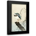 thumbnail image 1 of Koson, Ohara 9x14 Black Modern Framed Museum Art Print Titled - Lapwing on tree stump, 1 of 5