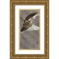 thumbnail image 1 of Koson, Ohara 9x14 Gold Ornate Wood Framed with Double Matting Museum Art Print Titled - Downward flying eagle, 1 of 4
