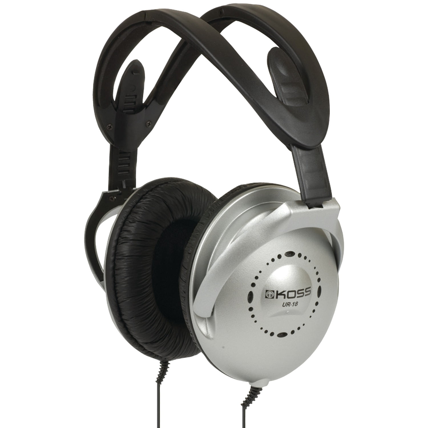 Koss Full Size Lightweight Headphones, Black/Gray