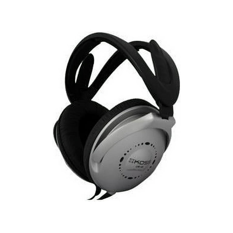 Koss Full Size Lightweight Headphones, Black/Gray