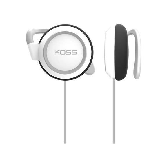 Koss-Headphones KSC21W SportClip Clip-On Headphones - White