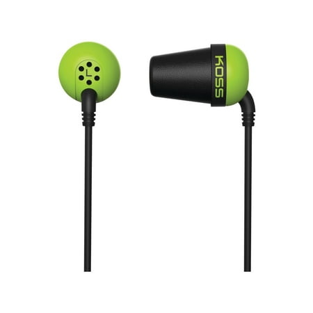 Koss In-Ear Headphones, Green, 185323