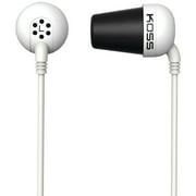 Koss Noise Isolating In-Ear Headphones, White, 185331