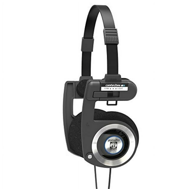 Koss Porta Pro Black On Ear Headphones with Case Black