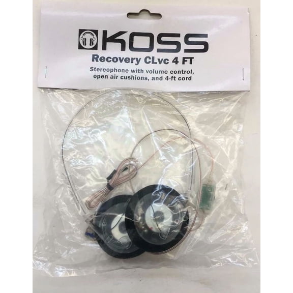 Koss Recovery Clvc Clear Headphones (New)