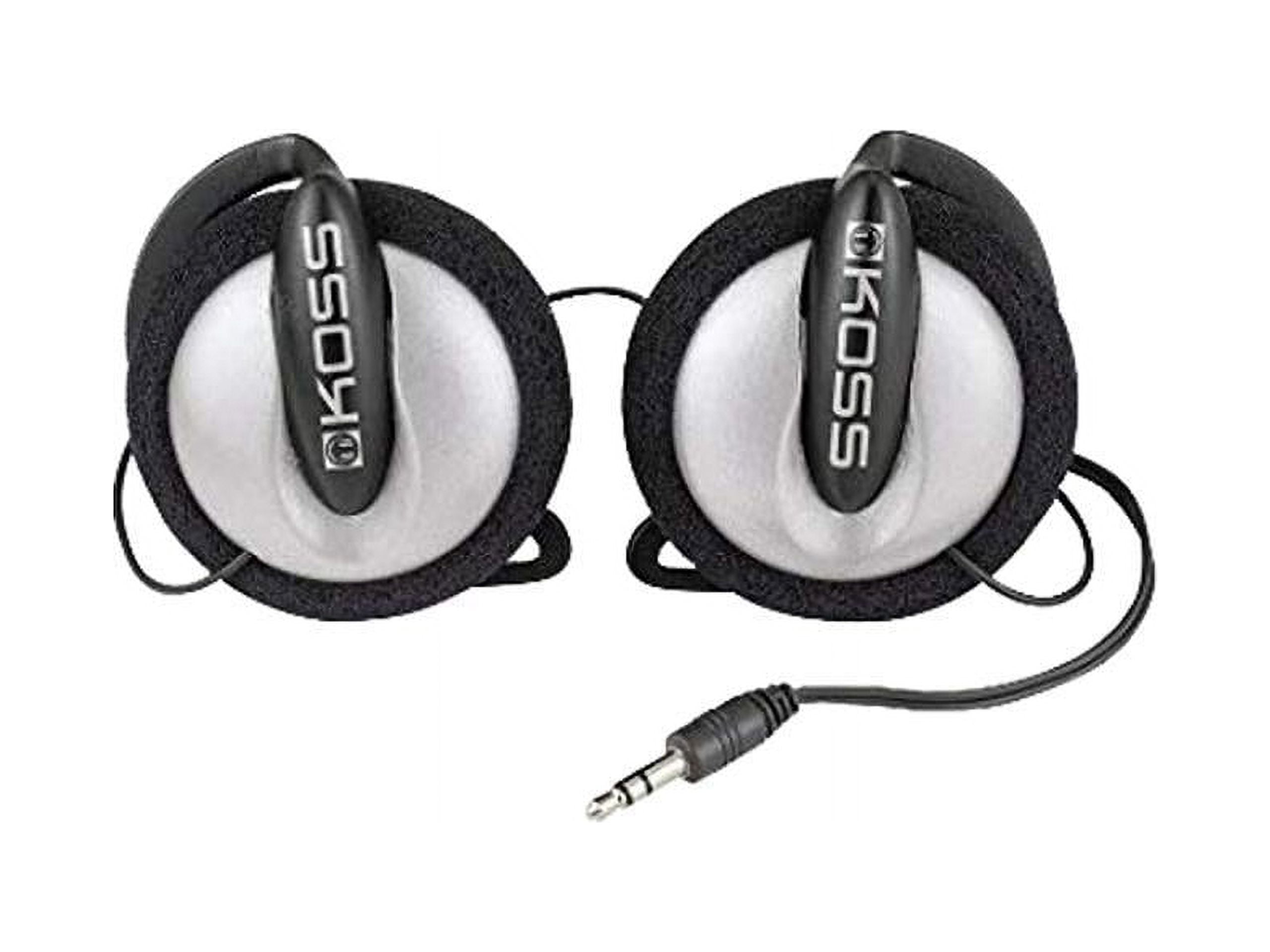 The four types of headphones used. (a) fully open headphones, Koss