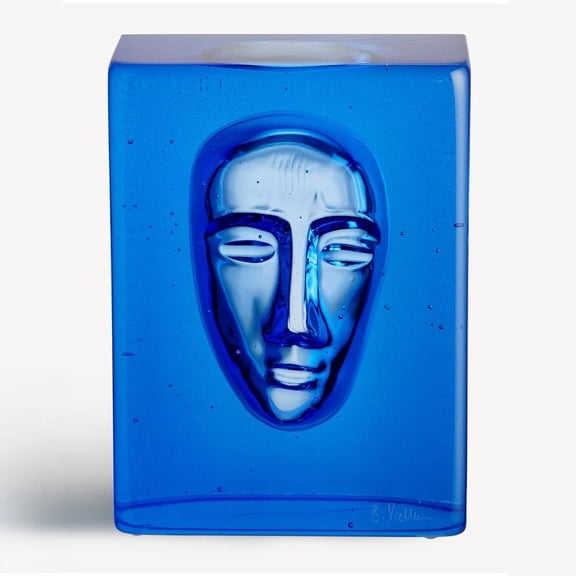 Kosta Boda Azur Man Limited Edition of 1000 by Bertil Vallien Artist Collection Blue Sculpture Home Decor