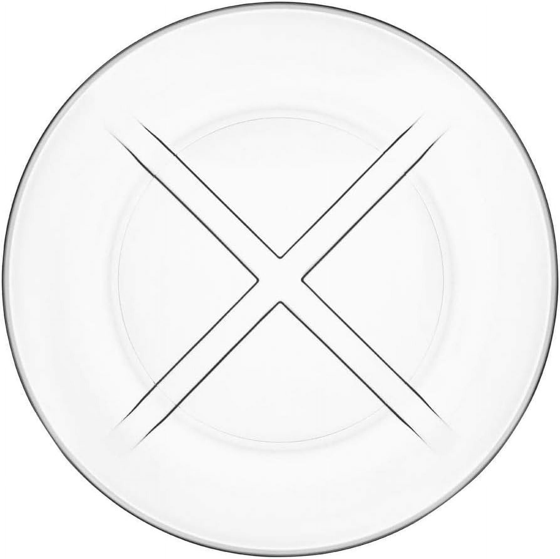 Clear Glass 7.67'' Microwave-Safe Salad and Dessert Plate