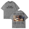 thumbnail image 1 of Kota The Friend No Rap On Sunday Tour Washed T-shirt Short Sleeve Cotton Tee Women Men Streetwear Tops, 1 of 2